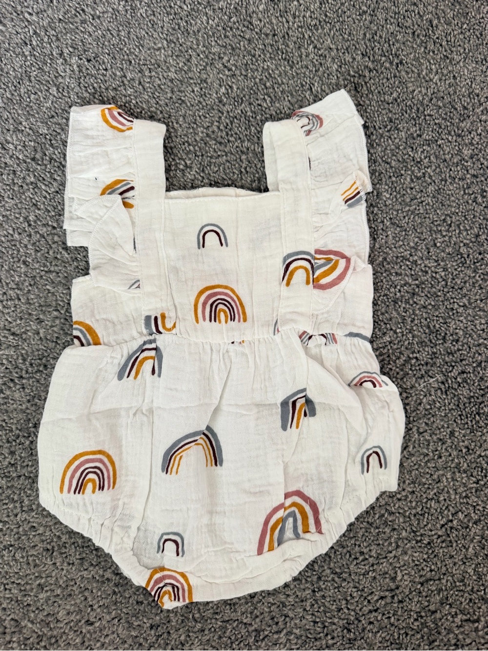 Rainbow Print Baby Romper